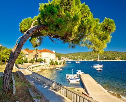 Island Of Vis Seafront Walkway View