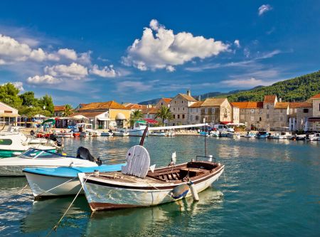 Old Wooden Boats In Stari Grad