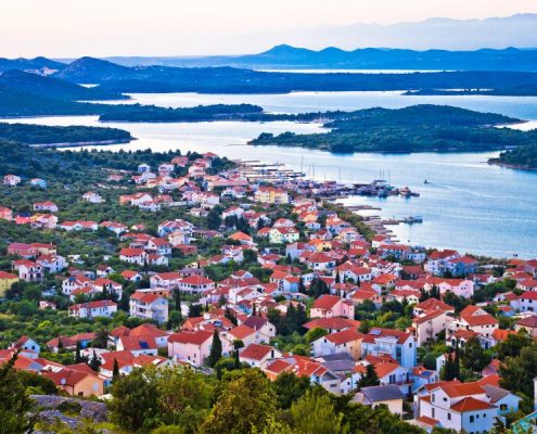 Murter Island Archipelago Coast Aerial View