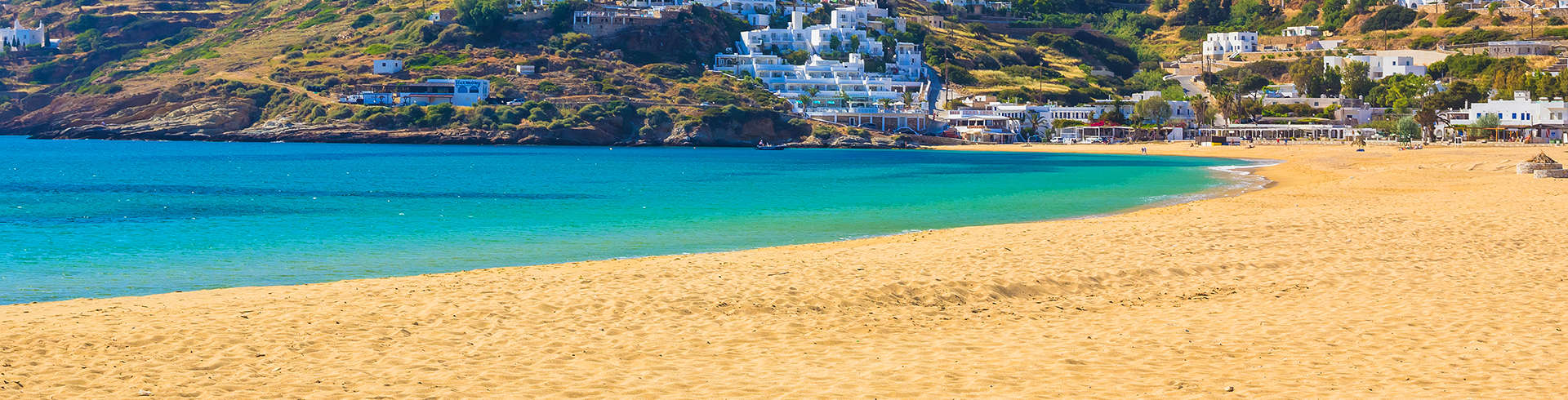 Mylopotas beach Ios island Cyclades Aegean Greece